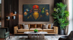 De Drie Apentrots Canvas Schilderij
