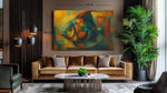 Moderne Abstracte Vis Canvas Schilderij