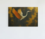 Elegante Vogel Canvas Schilderij
