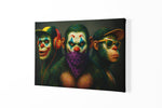 Street Art Apen Canvas Schilderij