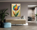 Kleuren Tulp Canvas Schilderij