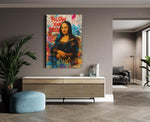 Graffiti Mona Lisa Canvas Schilderij