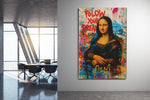 Graffiti Mona Lisa Canvas Schilderij