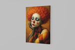 Vrouwelijke Clown Canvas Schilderij