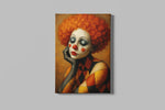Vrouwelijke Clown Canvas Schilderij