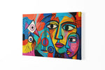 Gezichten in Kleur Canvas Schilderij