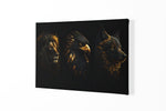 Leeuw Adelaar en Wolf Canvas Schilderij