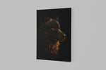 Gouden Wolf Canvas Schilderij