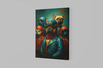 Stoere honden Canvas Schilderij