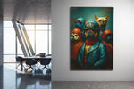Stoere honden Canvas Schilderij