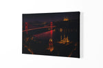 Istanbul Nacht Brug Canvas Schilderij