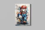 Retro Spel Held Graffiti Canvas Schilderij