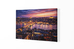 Istanbul Stadspanorama Canvas Schilderij