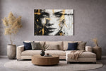 Abstracte Vrouw Canvas Schilderij