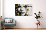 Abstracte Vrouw Canvas Schilderij
