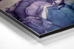Violet-blauwe inktbloem – Dibond Schilderij