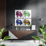 Lippen – Dibond Schilderij