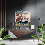 Vintage garage – Dibond Schilderij