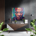 Legendarische hiphopproducer – Dibond Schilderij