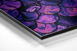 Paarse druppels – Dibond Schilderij