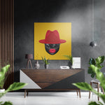 Rode hoed – Dibond Schilderij