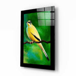 Vogel op een Tak – Glasschilderij