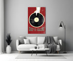Classic Vinyl Record Glass Wall Art