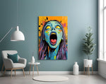Scream of the Living Dead Glass Wall Art
