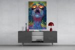 Psychedelic Goggles Glass Wall Art