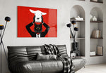 Sheep in Wolf's Clothing Glass Wall Art