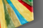 Radiant Positive Energy Burst Glass Wall Art