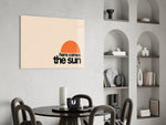 Sunrise Serenity Glass Wall Art