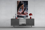 Stiletto Checkmate Chess King Glass Wall Art