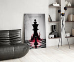 Mindset Is Everything Chess King Glass Wall Art