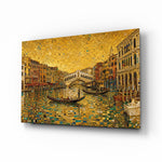 Venice Grand Canal Klimt Style Glass Wall Art