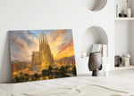 Sagrada Familia Turner Style Glass Wall Art
