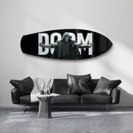 Masked Cloaked Villain Comic Glass Wall Art.