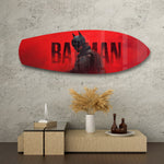 Caped Vigilante Comic Hero Glass Wall Art.
