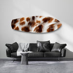 Cow Hide Texture Glass Wall Art.