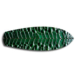 Emerald Crocodile Skin Glass Wall Art.