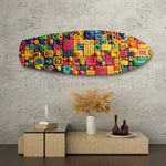 Colorful Clay Mosaic Glass Wall Art.