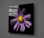 Pink Flower Glass Wall Art