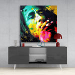 Colorful Reggae Legend Glass Wall Art