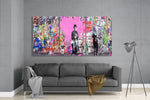 Abstract Silent-Film Gentleman Glass Art