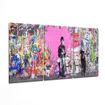 Abstract Silent-Film Gentleman Glass Art
