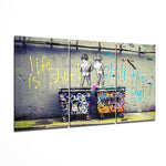 Graffiti Street Stencil Art Glass Art