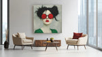 Vrouwenportret – Vierkant Canvas Kunstwerk voor het Interieur