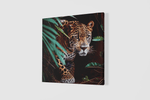 Wild Luipaard – Canvas Wandkunst in Vierkante Uitvoering