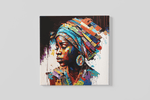 Afrikaanse Vrouw – Canvas Decoratie voor de Wand