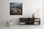 New Yorkse Stad – Ontwerp 2 – Canvas Schilderij als Wanddecoratie